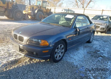 2001 BMW 325Ci z USA, uszkodzony, nr VIN WBABS33471BY41612